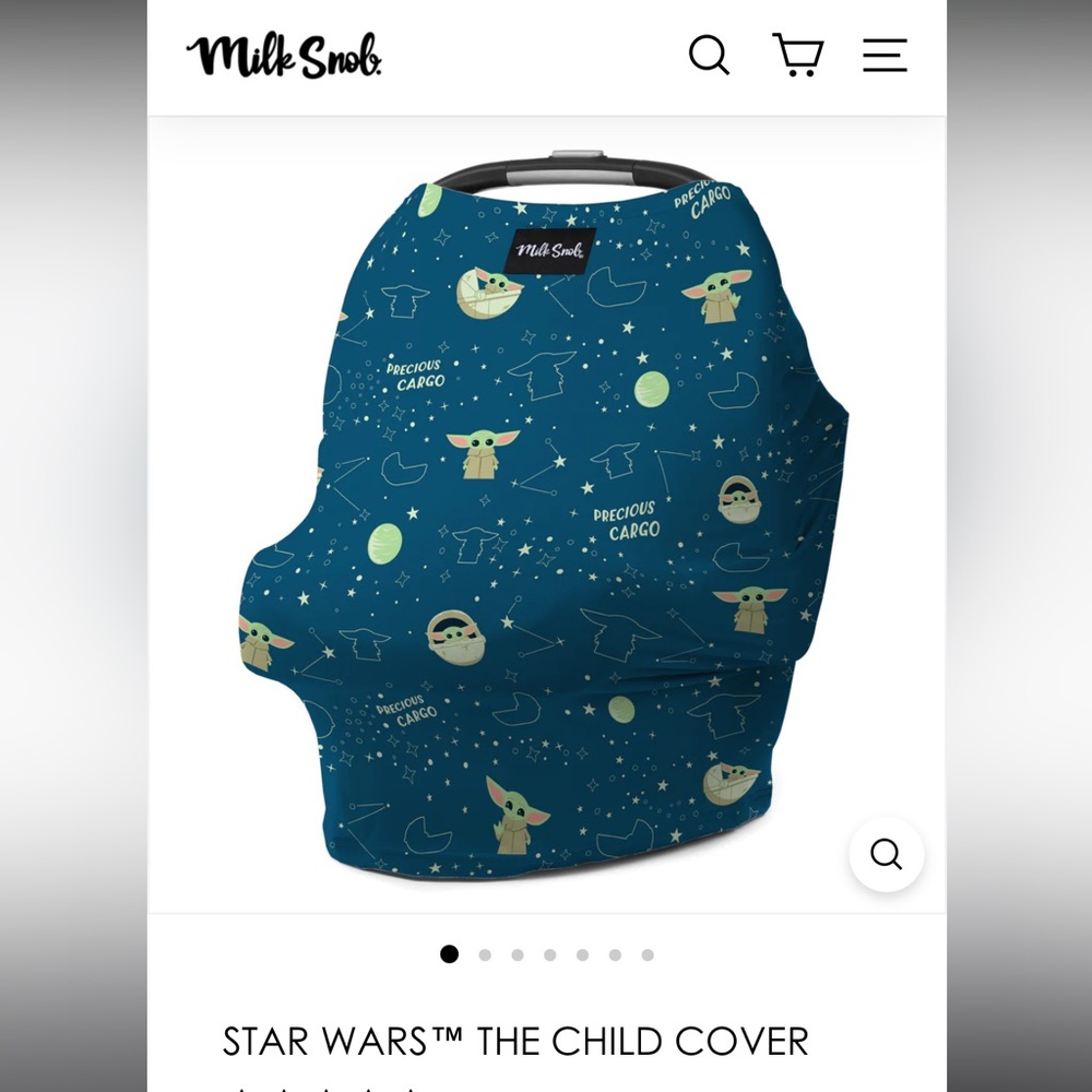 Milk snob 5 in 1 cover Star Wars breastfeeding cover high chair cover stroller